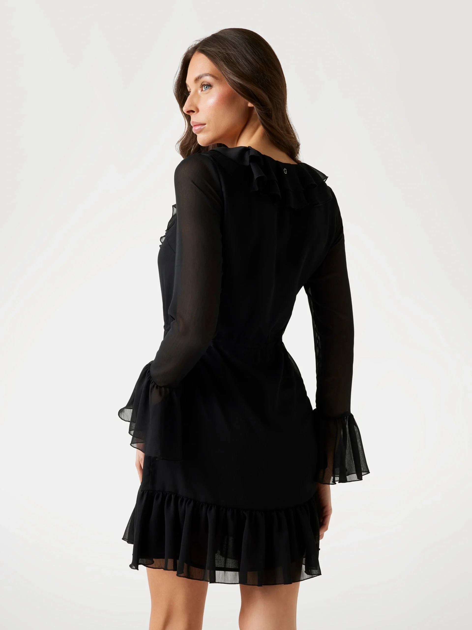 Guess Sana Kadın Siyah Elbise W5PK2RWP690-JBLK