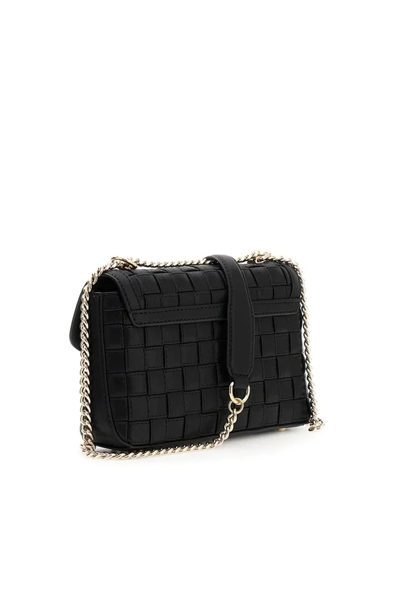 Guess Sandy Dönüştürülebilir Çapraz Askılı Kapaklı Kadın Siyah El Çantası HWWG8418210-BLA