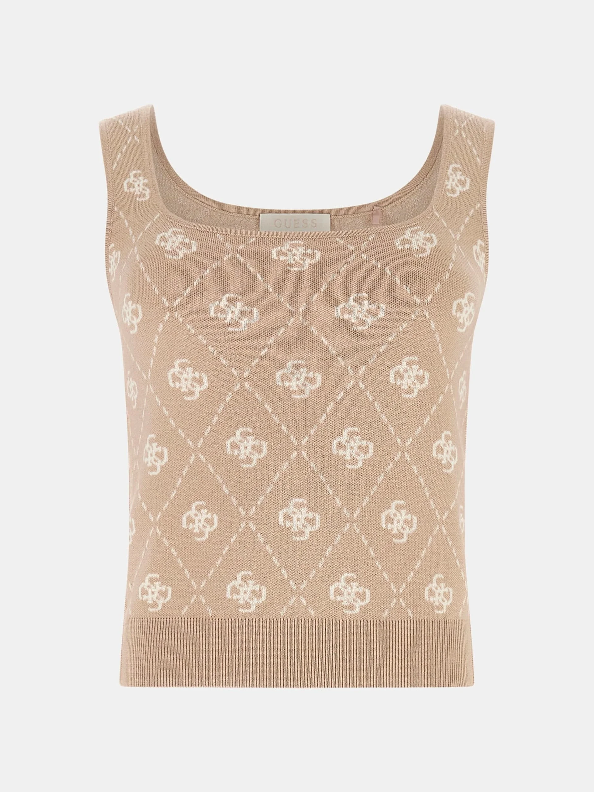 Guess Sarah 4G Büstiyer Triko Kadın Krem Triko W4BR0CZ3JD2-FNJS