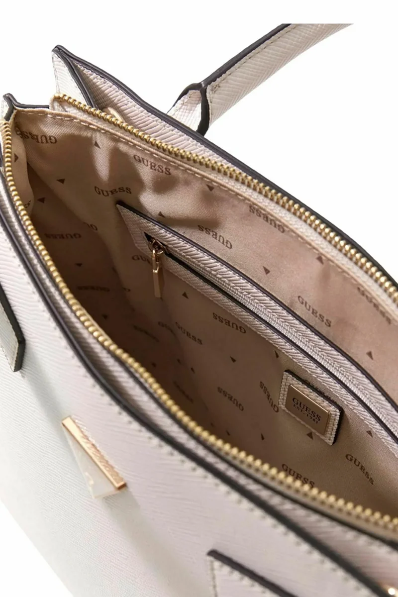 Guess Serenova Girlfriend Kadın Beyaz El Çantası HWZG8091060-OFF