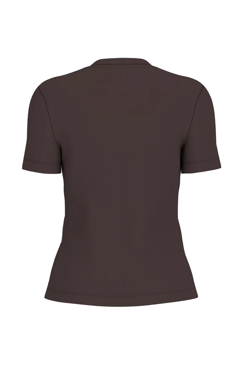 Guess Sonia Bisiklet Yaka Kısa Kollu Kadın Kahverengi T-shirt V6RI17KD741-A10K