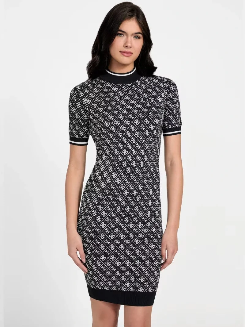 Guess Ss Lise Kadın Mavi Triko Elbise W3YK39Z37K0-FBCF