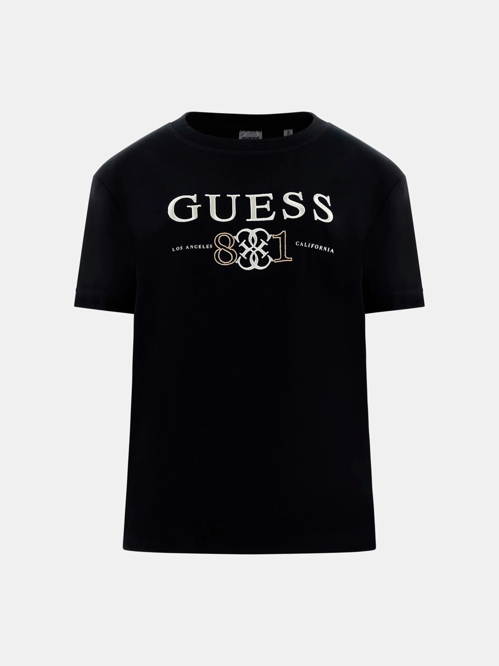 Guess Steffi Bisiklet Yaka Kısa Kollu Kadın Siyah T-shirt V6RI13KD772-JBLK
