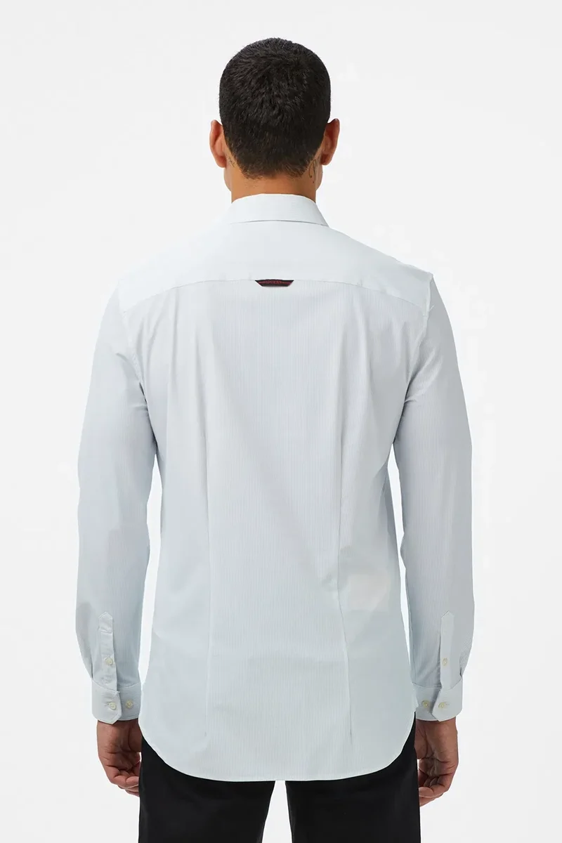 Guess Sunset Erkek Mavi Slim Fit Gömlek M4RH34WFKM0-S7AC