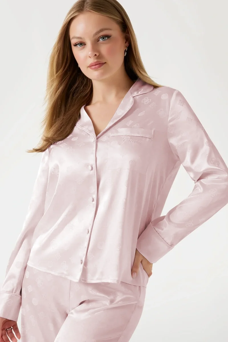 Guess Sylvie Kadın Pembe Pijama Seti O5BX05W4732-F6Z9