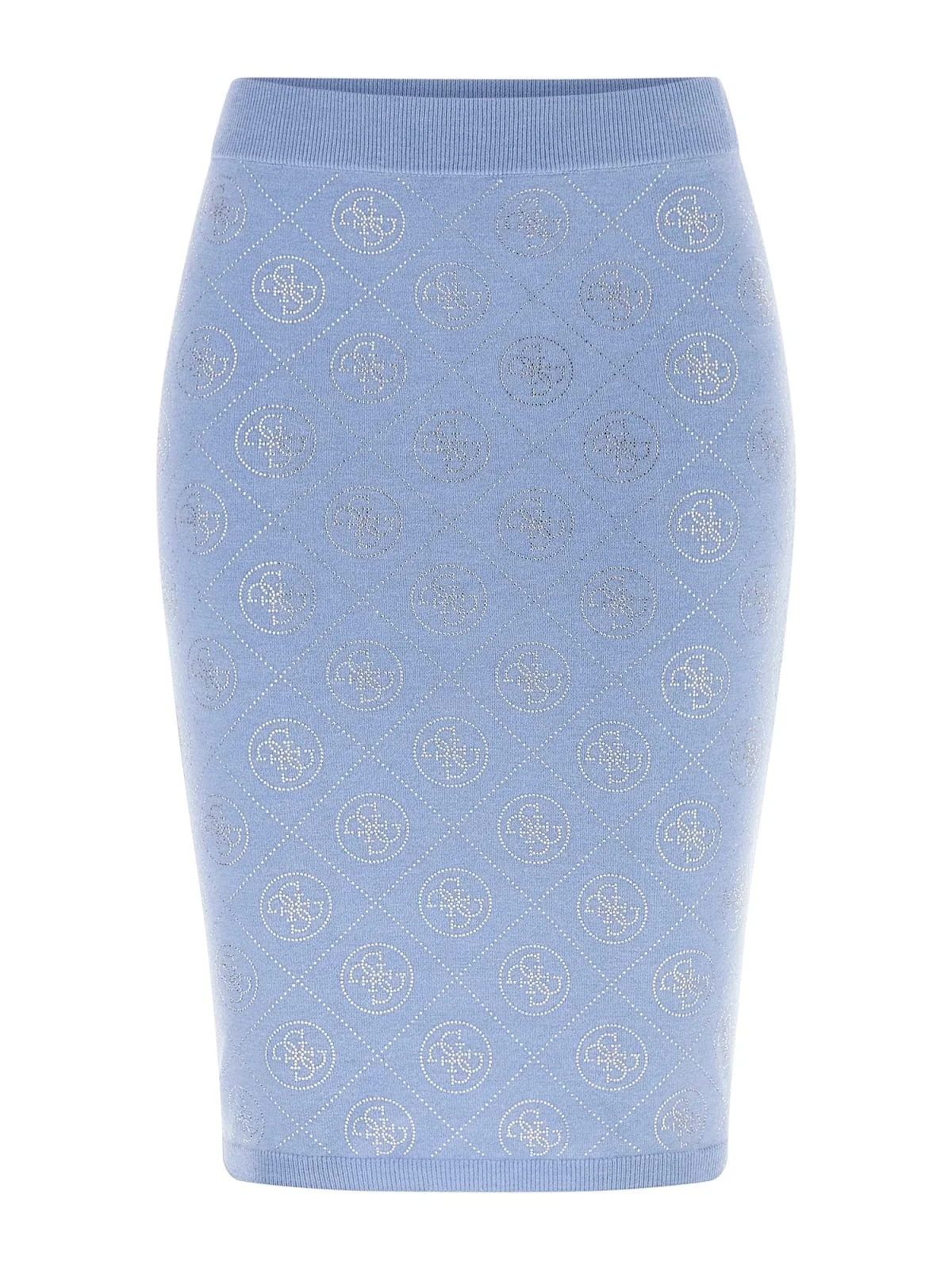 Guess Taş İşlemeli 4G Triko Kadın Mavi Etek W6RD0OZ3JD2-G7FI