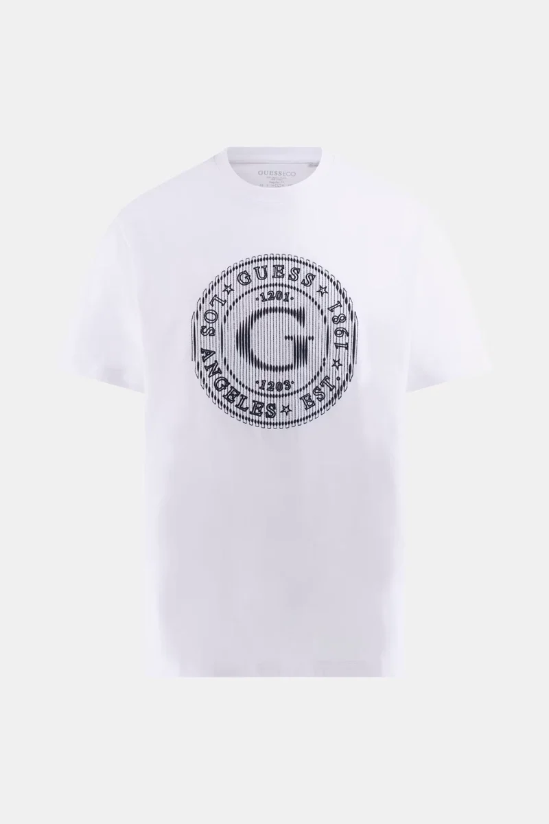 Guess Tee Erkek Beyaz Regular Fit T-Shirt M5BI15K8FQ4-G011