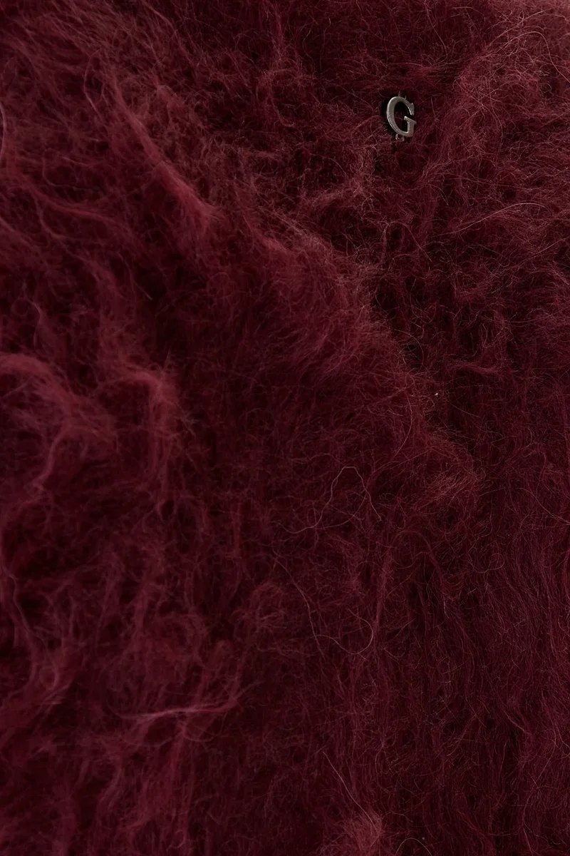 Guess Tomiko Kadın Kırmızı Yün Karışımlı Triko Hırka W5BR91Z3JI2-G596