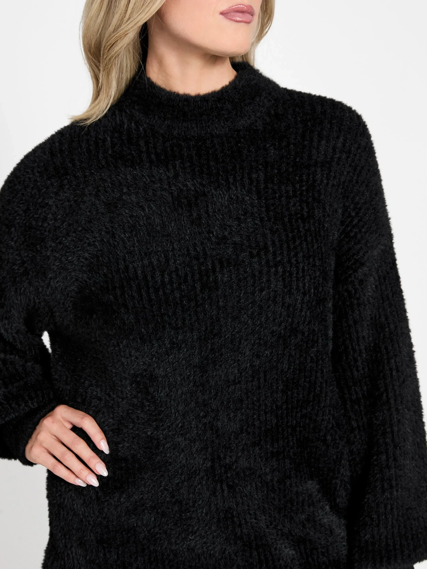 Guess Torri Kadın Siyah Triko W5BR95Z3BJ0-JBLK