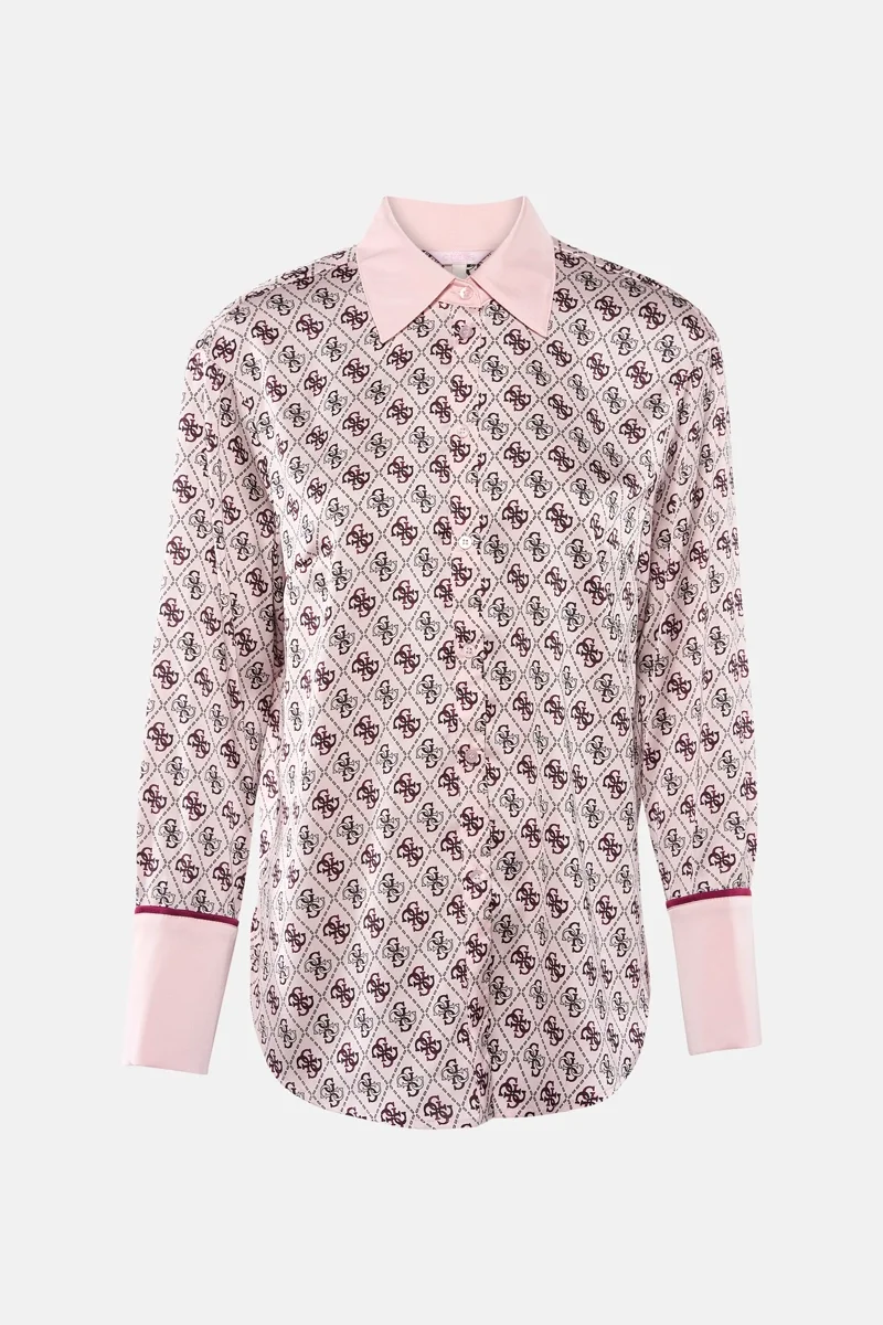 Guess Uzun Kollu Alexandra Kadın Çok Renkli Gömlek W4YH47WF1T2-P6GN