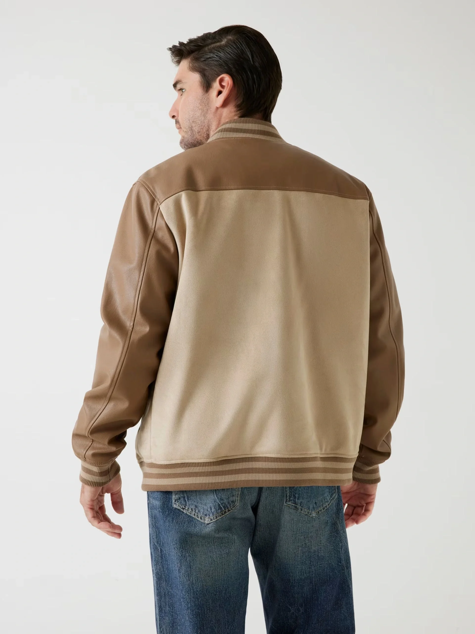 Guess Varsity Erkek Çok Renkli Bomber Ceket M5BL2BK1062-FN47