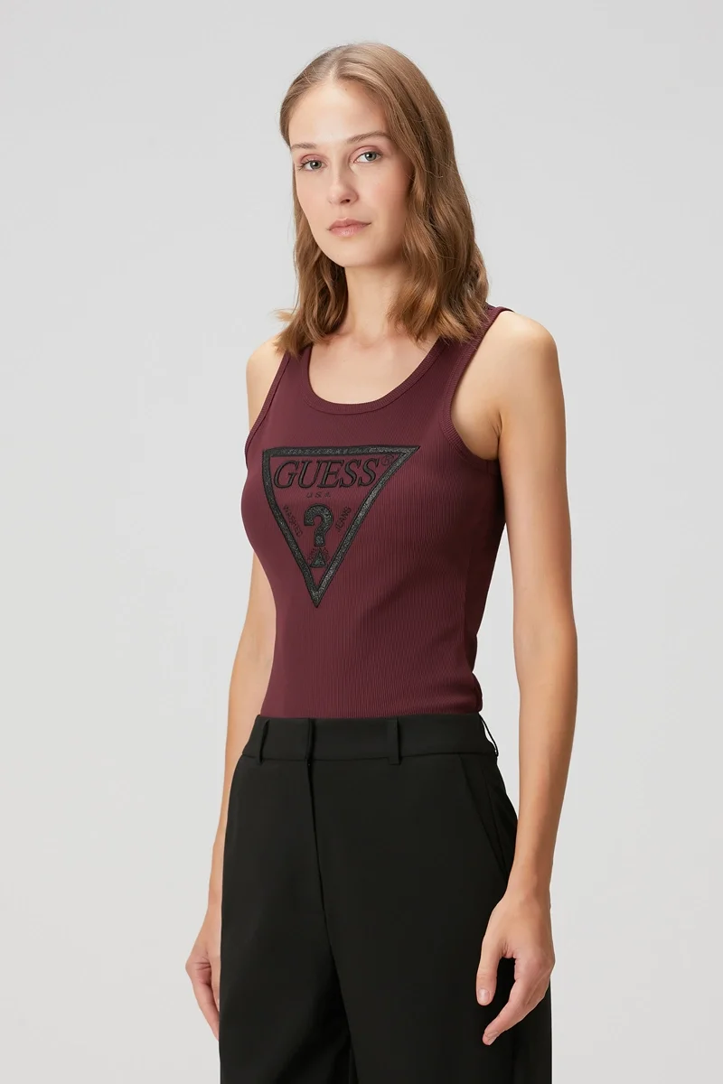 Guess Viviana Kadın Kırmızı Top W5BP10KCXJ2-G596