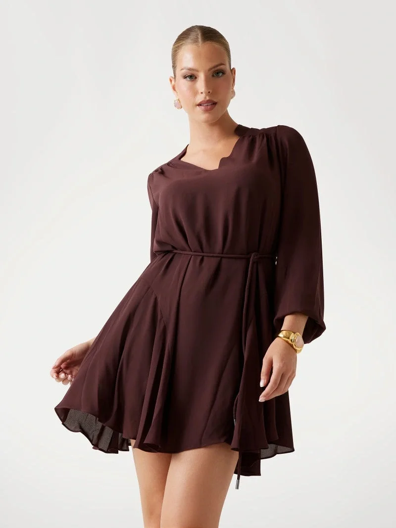 Guess Wanda Kadın Kahverengi Elbise W5BK51WGLA2-G1G5