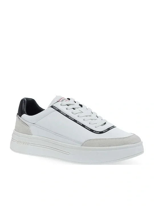 Guess Winno Erkek Beyaz Deri Sneaker FMTWI3ELE12-WHITE