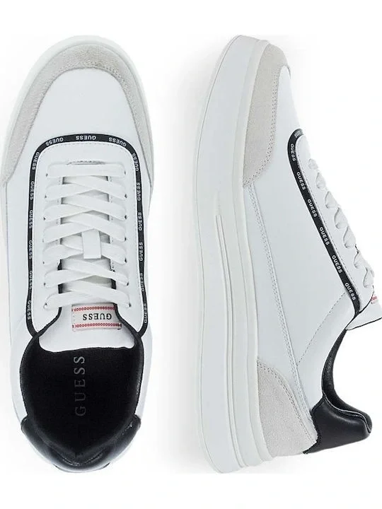 Guess Winno Erkek Beyaz Deri Sneaker FMTWI3ELE12-WHITE