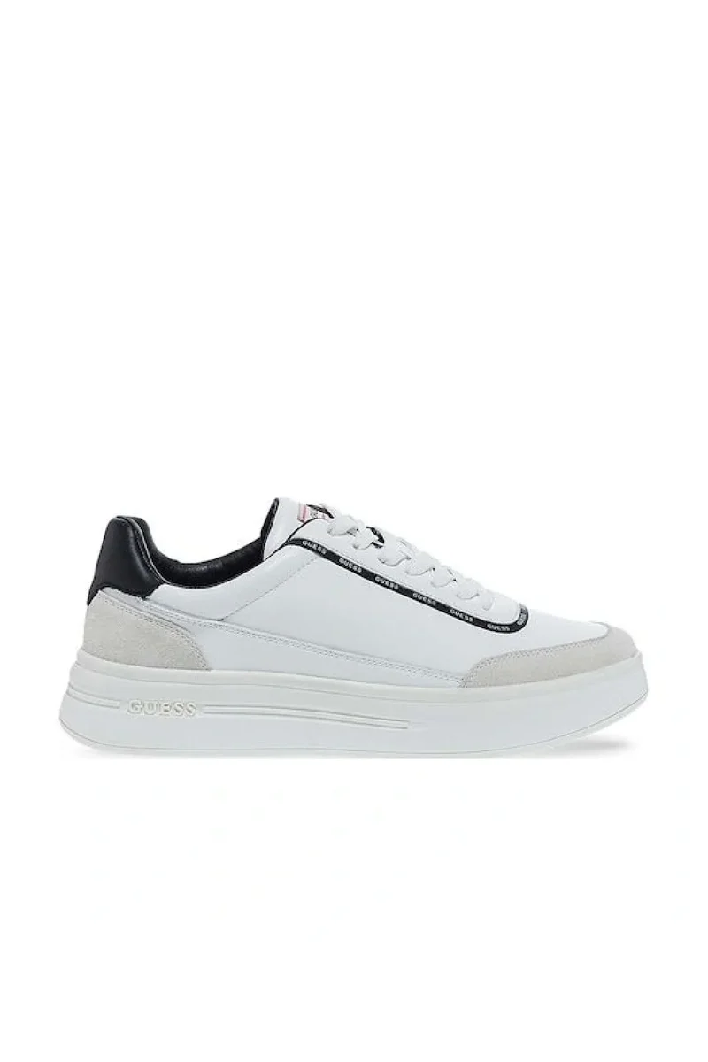 Guess Winno Erkek Beyaz Deri Sneaker FMTWI3ELE12-WHITE