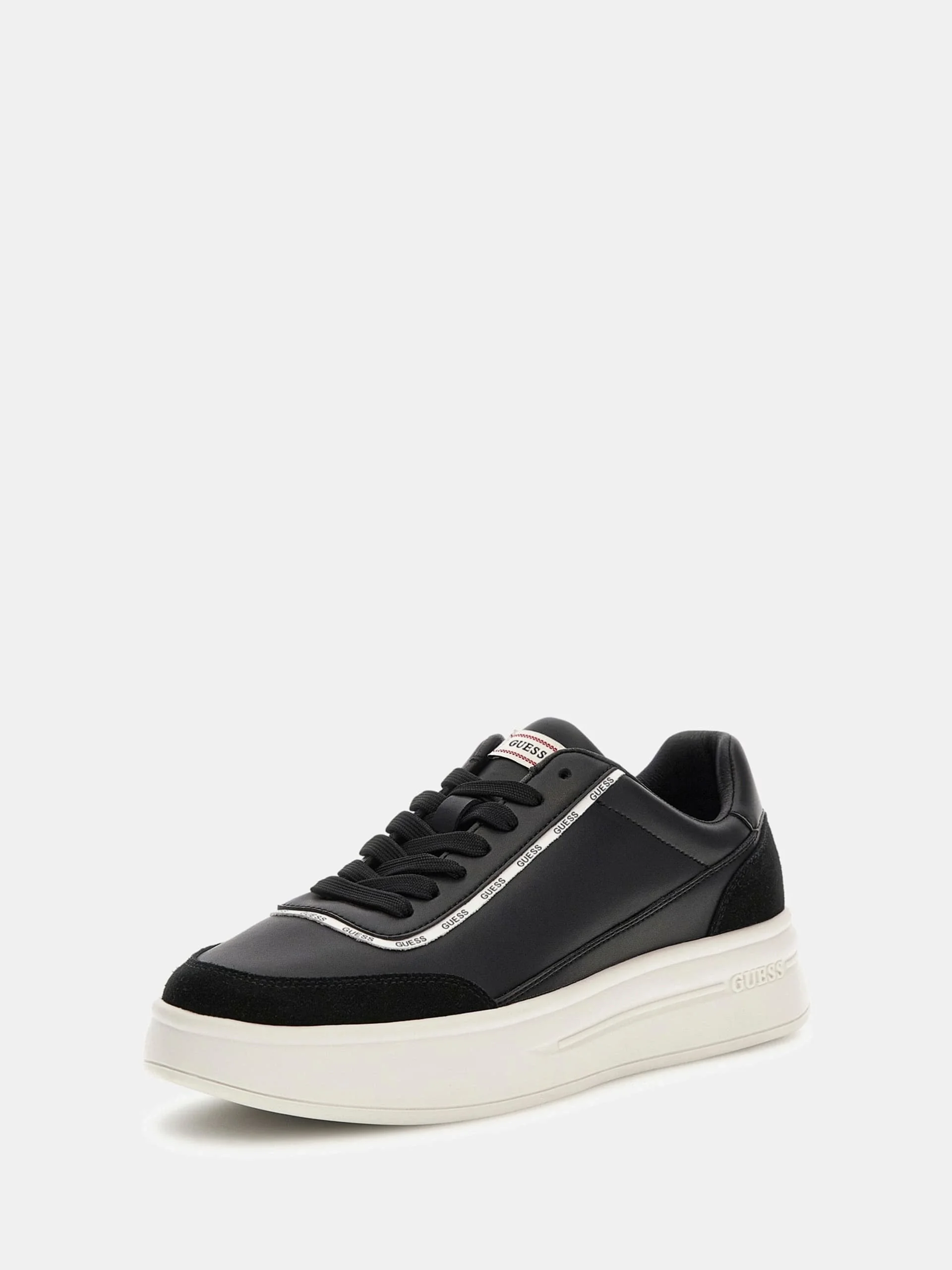 Guess Winno Erkek Siyah Deri Sneaker FMTWI3ELE12-BLACK