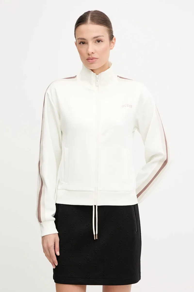 Guess Yarrow Kadın Krem Aktif Scuba  Eşofman  Üstü V5GQ18KCRU2-A10F