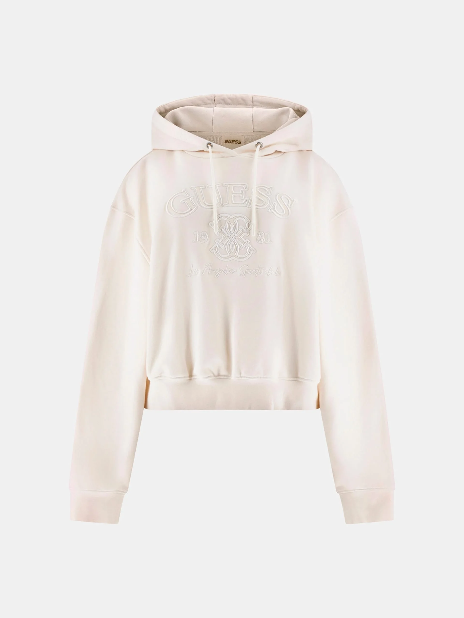 Guess Yayoi Kapüşonlu Kadın Beyaz Sweatshirt V6RQ03KD761-G012