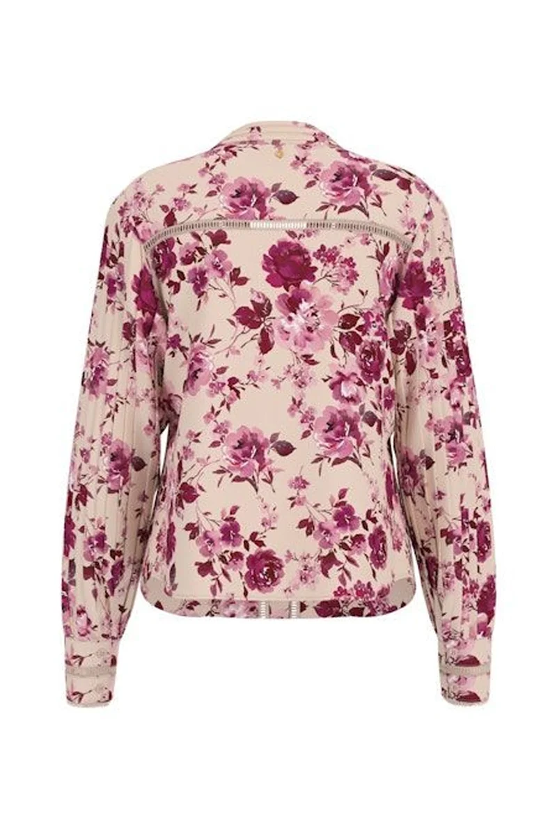 Guess Yeni Josette Uzun Kollu Kadın Pembe Gömlek W5RH16WDW82-PM6I