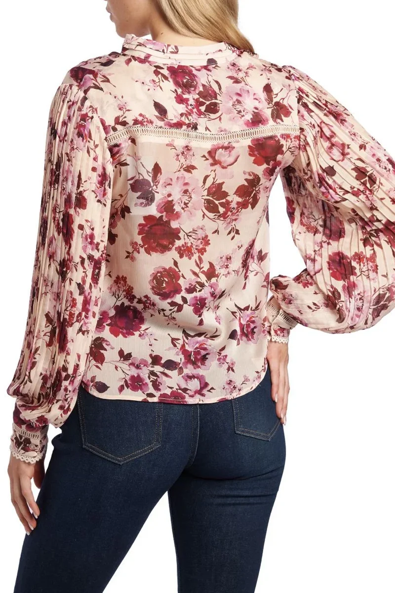 Guess Yeni Josette Uzun Kollu Kadın Pembe Gömlek W5RH16WDW82-PM6I