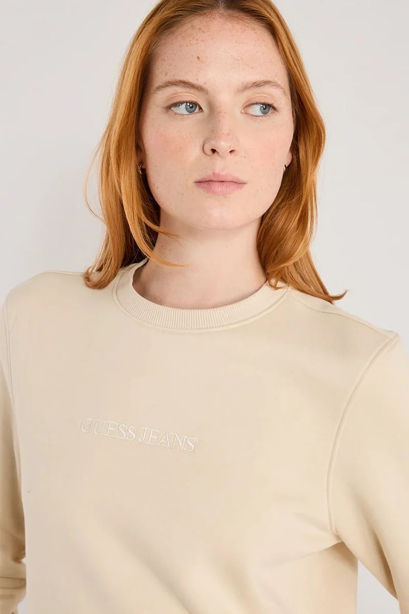 Guesss Kadın Bej Sweatshirt W4YQ10KC811-G1W7