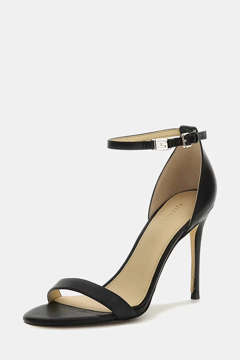 Guess Kabail3 Kadın Siyah Deri Sandalet FL8KILLEA03-BLACK