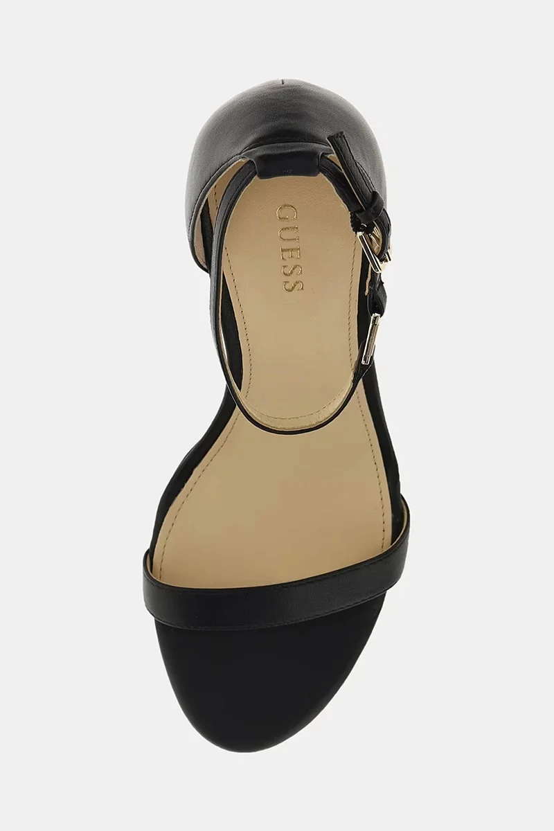 Guess Kabail3 Kadın Siyah Deri Sandalet FL8KILLEA03-BLACK