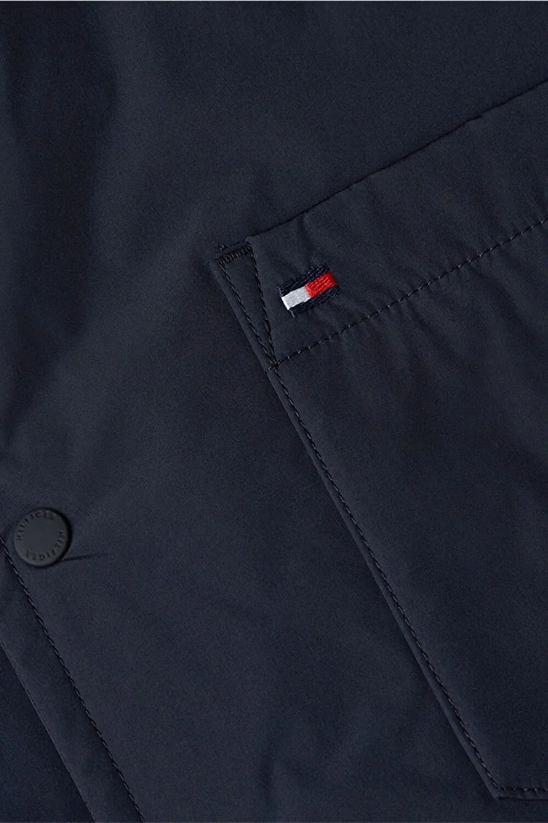 Tommy Hilfiger LW PACKABLE SHIRT JACKET Erkek lacivert Ceket MW0MW37629DW5