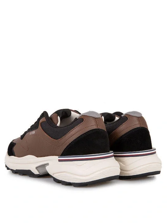 Tommy Hilfiger M RUNNER LTH MIX PREMIUM Erkek kahverengi Sneaker FM0FM05331GV0