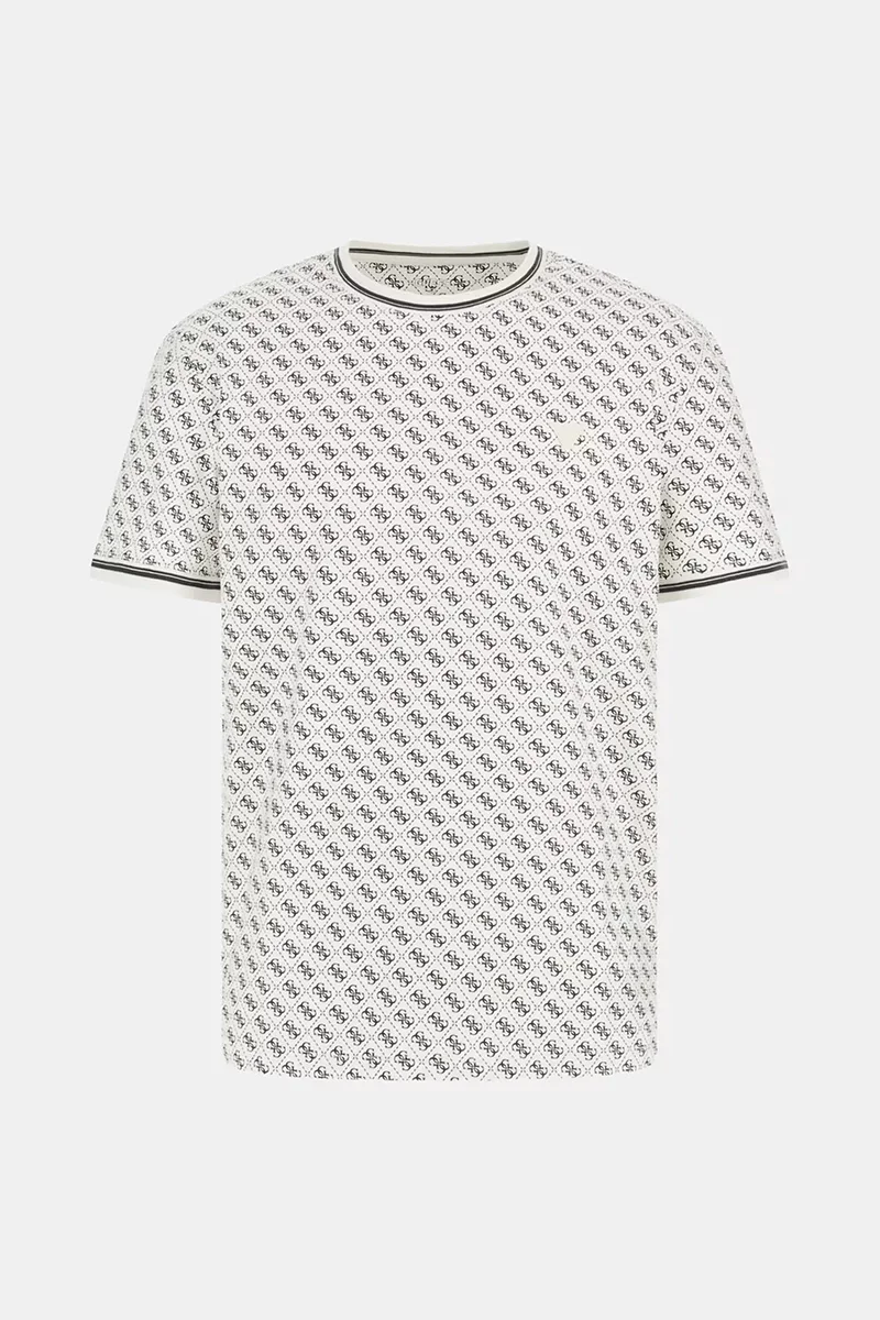 Guess Marshall Erkek Beyaz Aktif Regular Fit T-Shirt Z2YI05J1314-P084