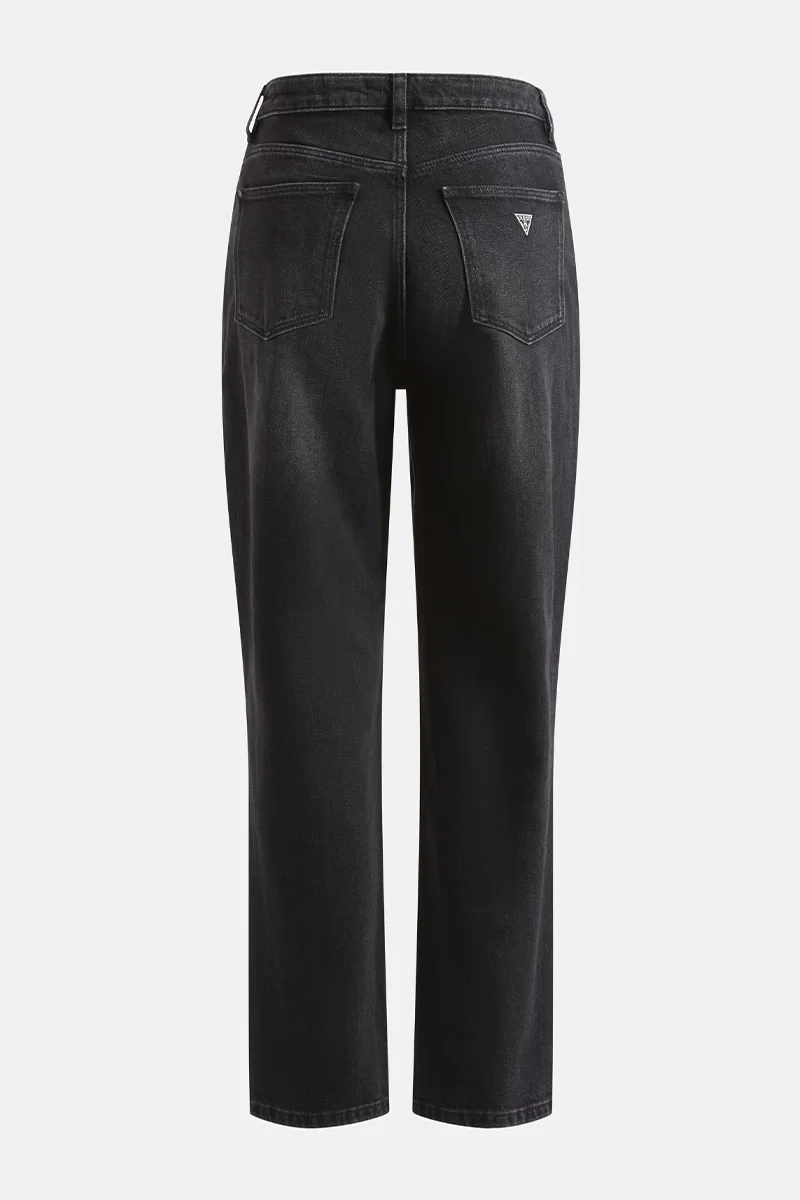 Guess Mom Kadın Siyah Relaxed Fit Jean W2YA21D4QD1-AUBK
