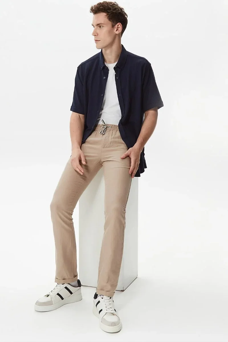 Nautica Nautica Erkek Lacivert Classic fit Kısa Kollu Gömlek Erkek Lacivert Gömlek W35416T.4NV