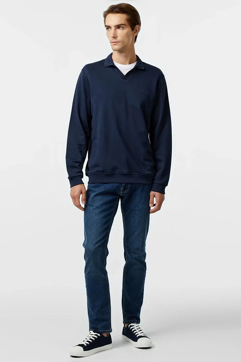 Nautica POLO Erkek Lacivert Sweatshirt K47309T.4NV