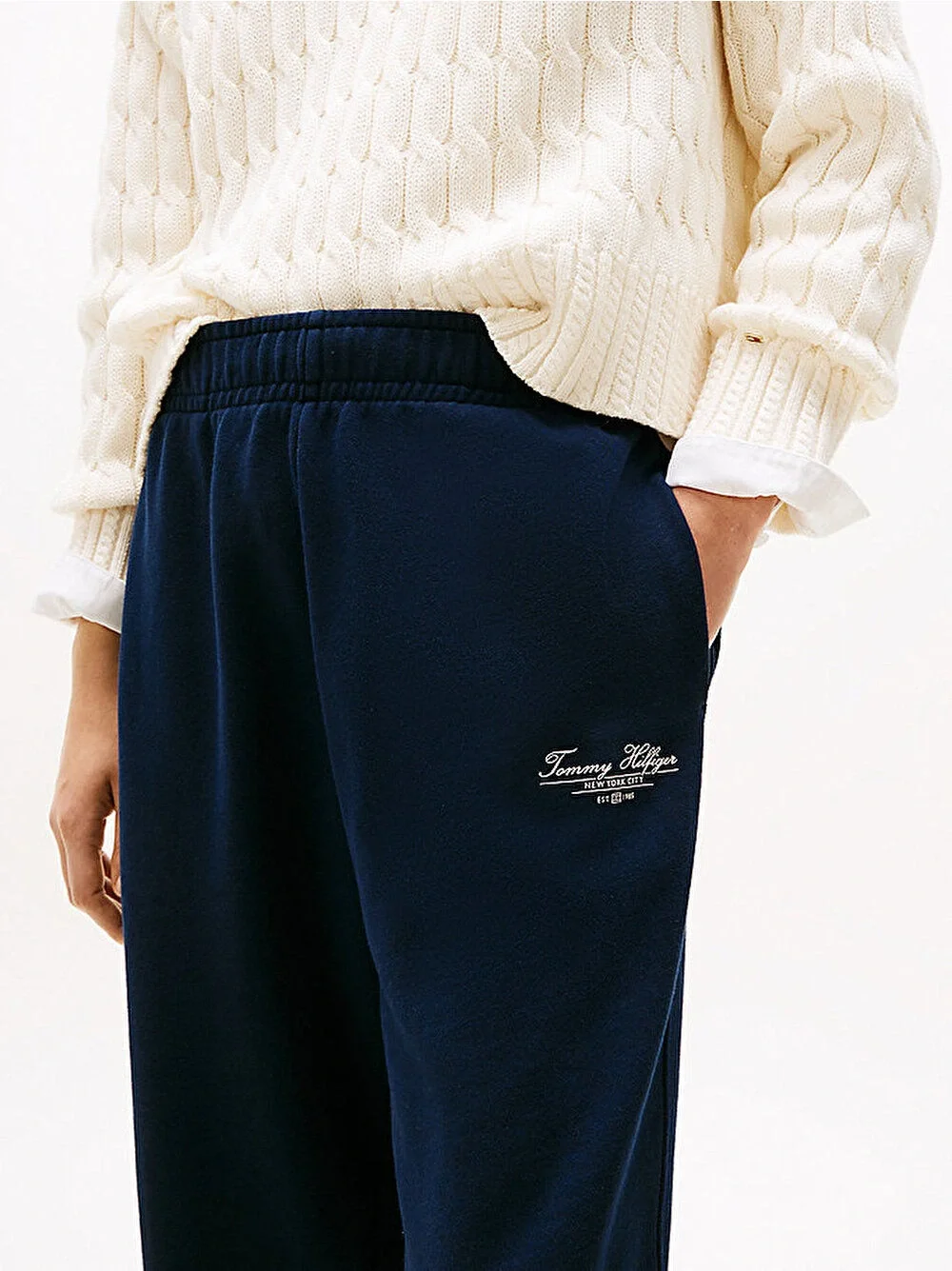 Tommy Hilfiger REG SCRIPT SWEATPANT Kadın  Eşofman Altı WW0WW45576C1G