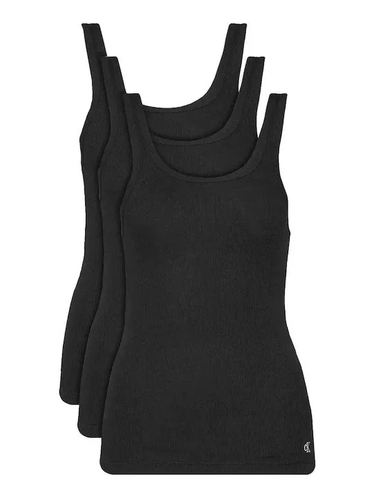 Calvin Klein SCOOP NECK COTTON TANK 3PK Kadın  Atlet LV00QS7493-9H1