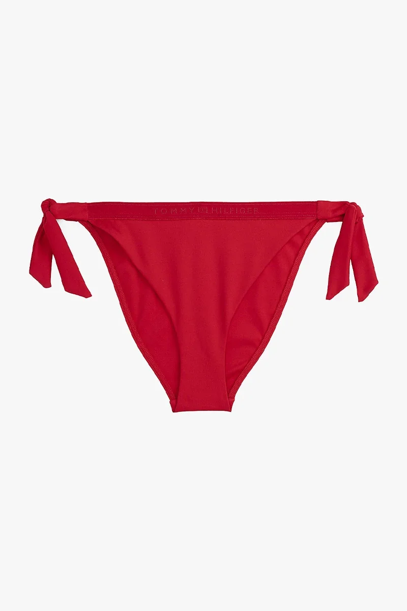 Tommy Hilfiger SIDE TIE BIKINI Kadın Kırmızı Bikini Altı UW0UW05825TLI