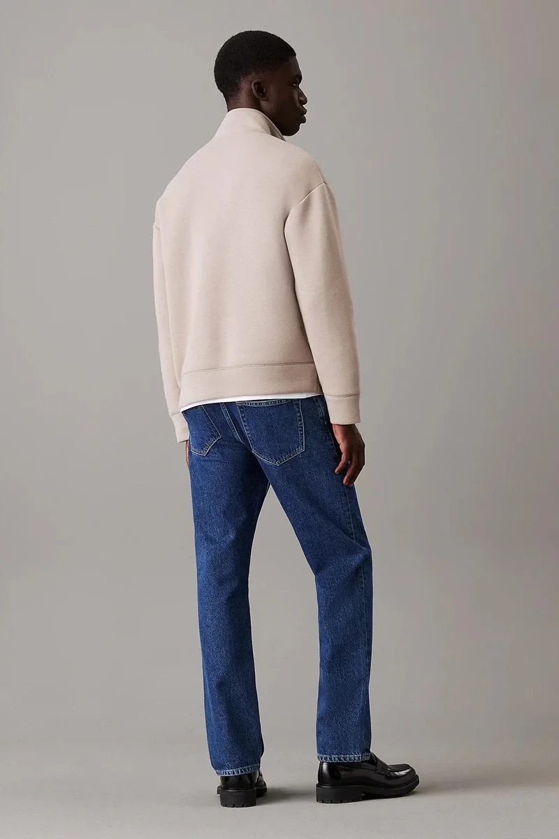 Calvin Klein SPACER EMBOSSED LOGO Q-ZIP Erkek  Sweatshirt K10K114271-RAJ