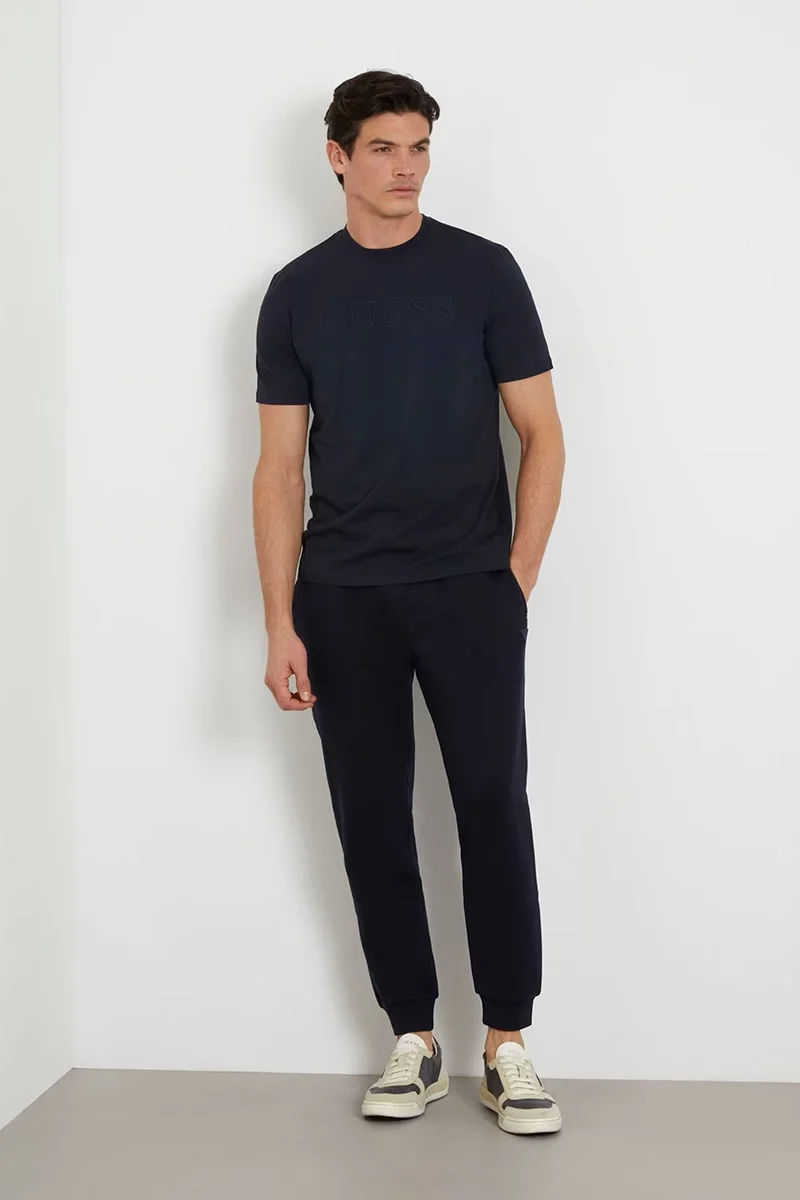 Guess Alphy Erkek Lacivert Aktif Regular Fit T-Shirt Z2YI11J1314-DPM