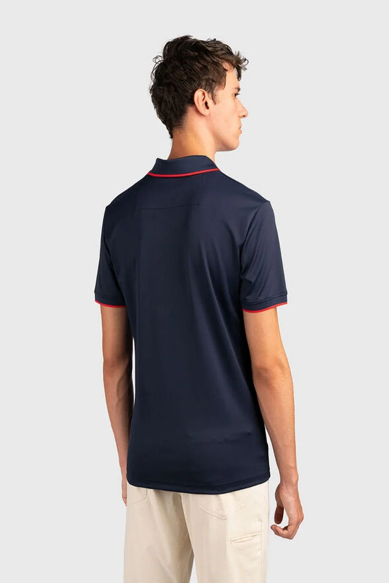 Guess New Tech Erkek Lacivert Slim Fit Polo T-Shirt M4YP35KCBM0-G7V2