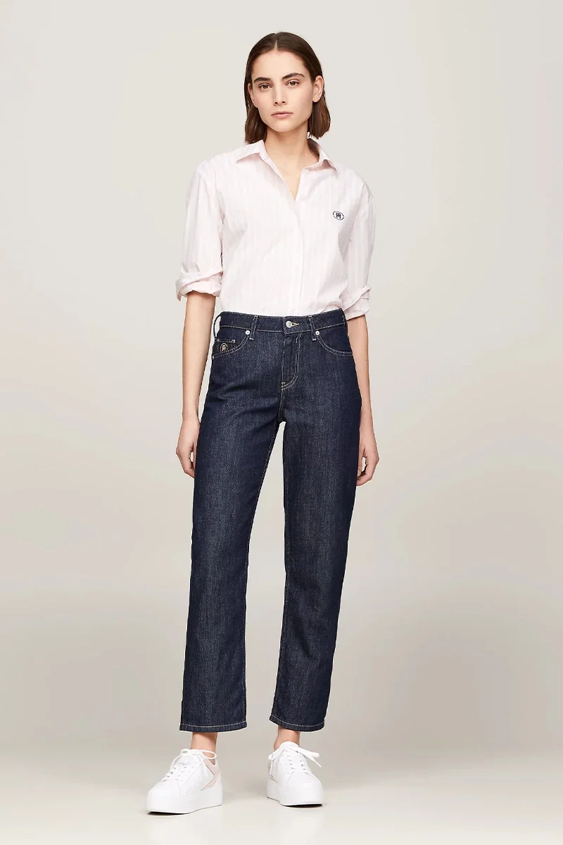 Tommy Hilfiger TH PLATFORM COURT SNEAKER Kadın Beyaz Sneaker FW0FW079100LB