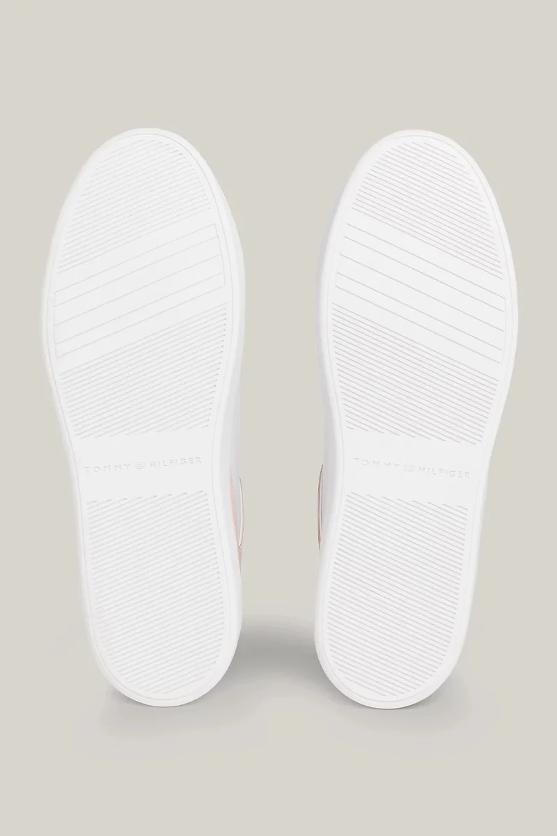 Tommy Hilfiger TH PLATFORM COURT SNEAKER Kadın Beyaz Sneaker FW0FW079100LB