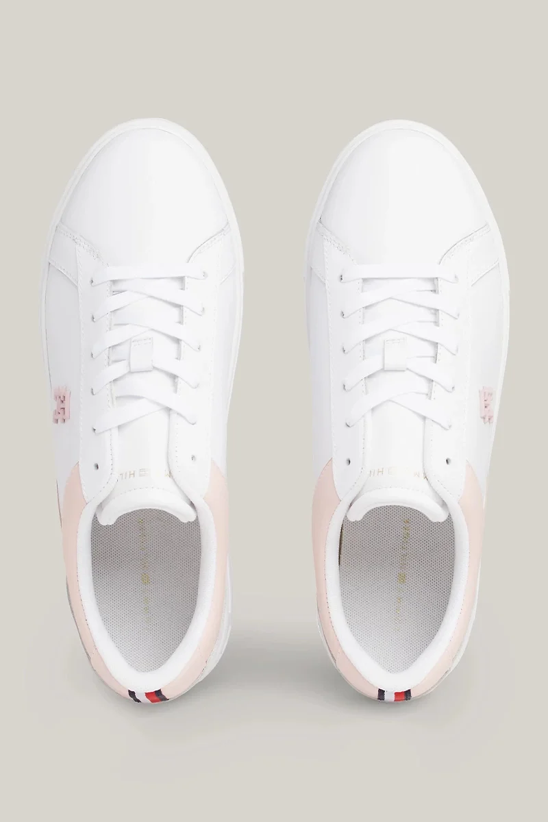 Tommy Hilfiger TH PLATFORM COURT SNEAKER Kadın Beyaz Sneaker FW0FW079100LB