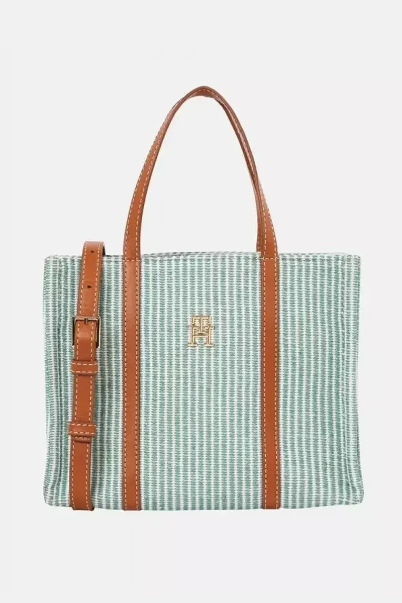 Tommy Hilfiger TH PREMIUM BEACH LE MINI TOTE Kadın  El Çantası AW0AW172080H7
