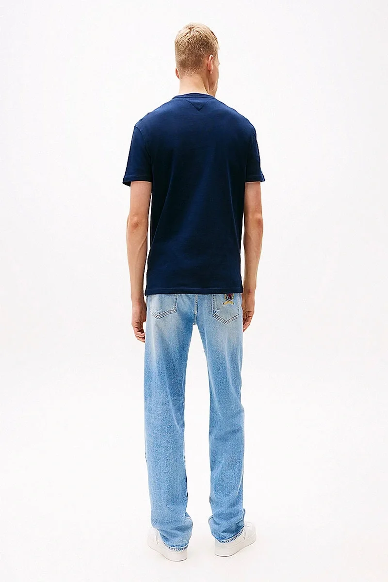 Tommy Hilfiger TJM REG BADGE TEE EXT Erkek LACİVERT T-shirt DM0DM20322C1G