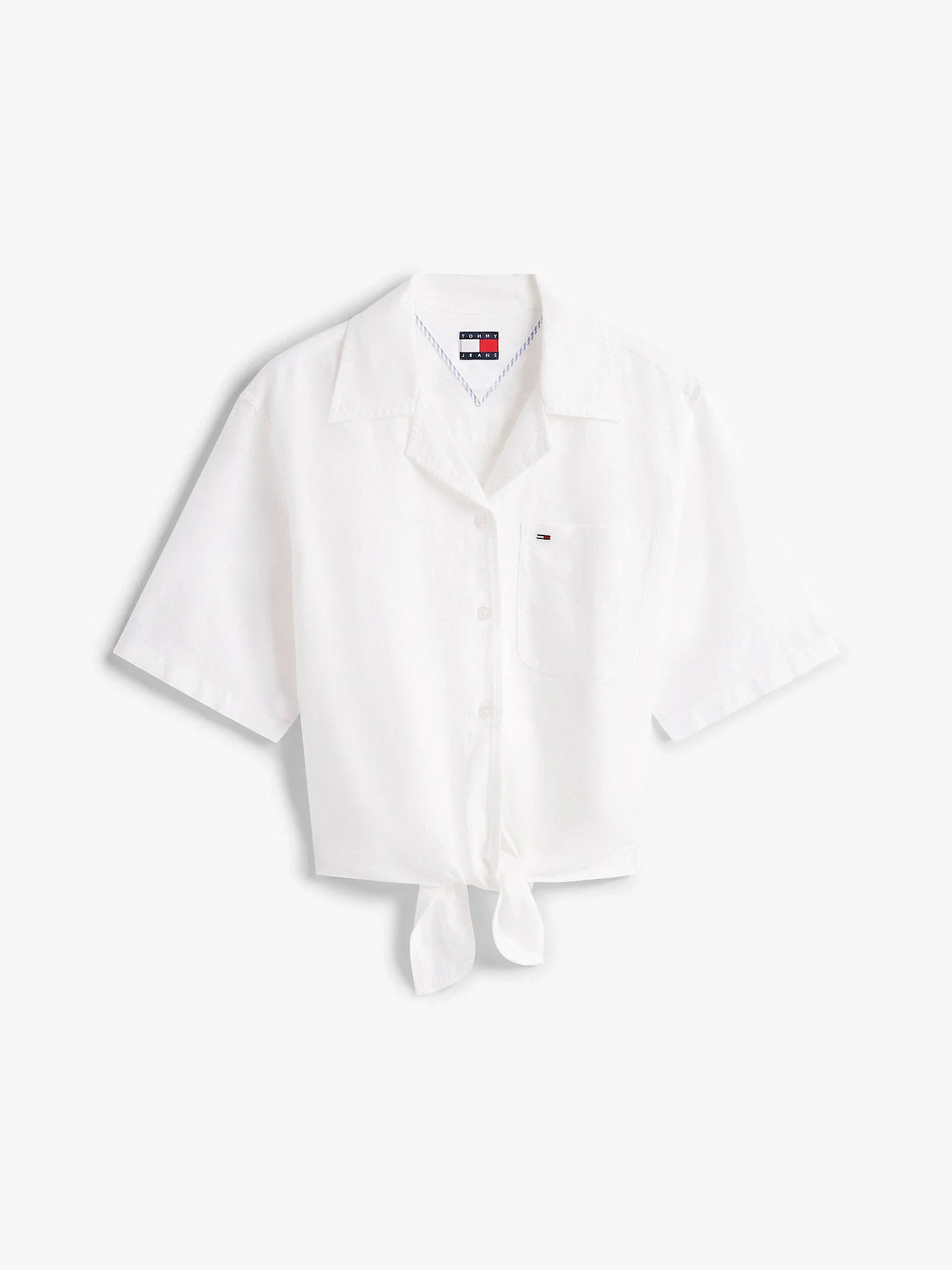 Tommy Hilfiger TJW CRP LINEN SS SHIRT Kadın  Gömlek DW0DW20286YBL