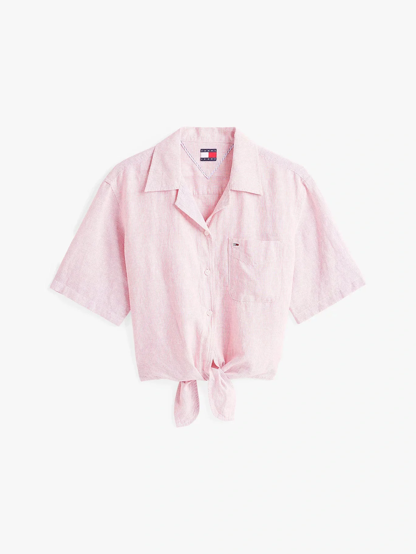 Tommy Hilfiger TJW CRP LINEN SS SHIRT Kadın  Gömlek DW0DW20286TH3