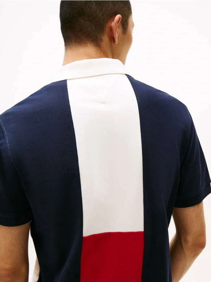 Tommy Hilfiger ARCHIVE COLORBLOCK POLO Erkek Beyaz T-shirt MW0MW405910FA