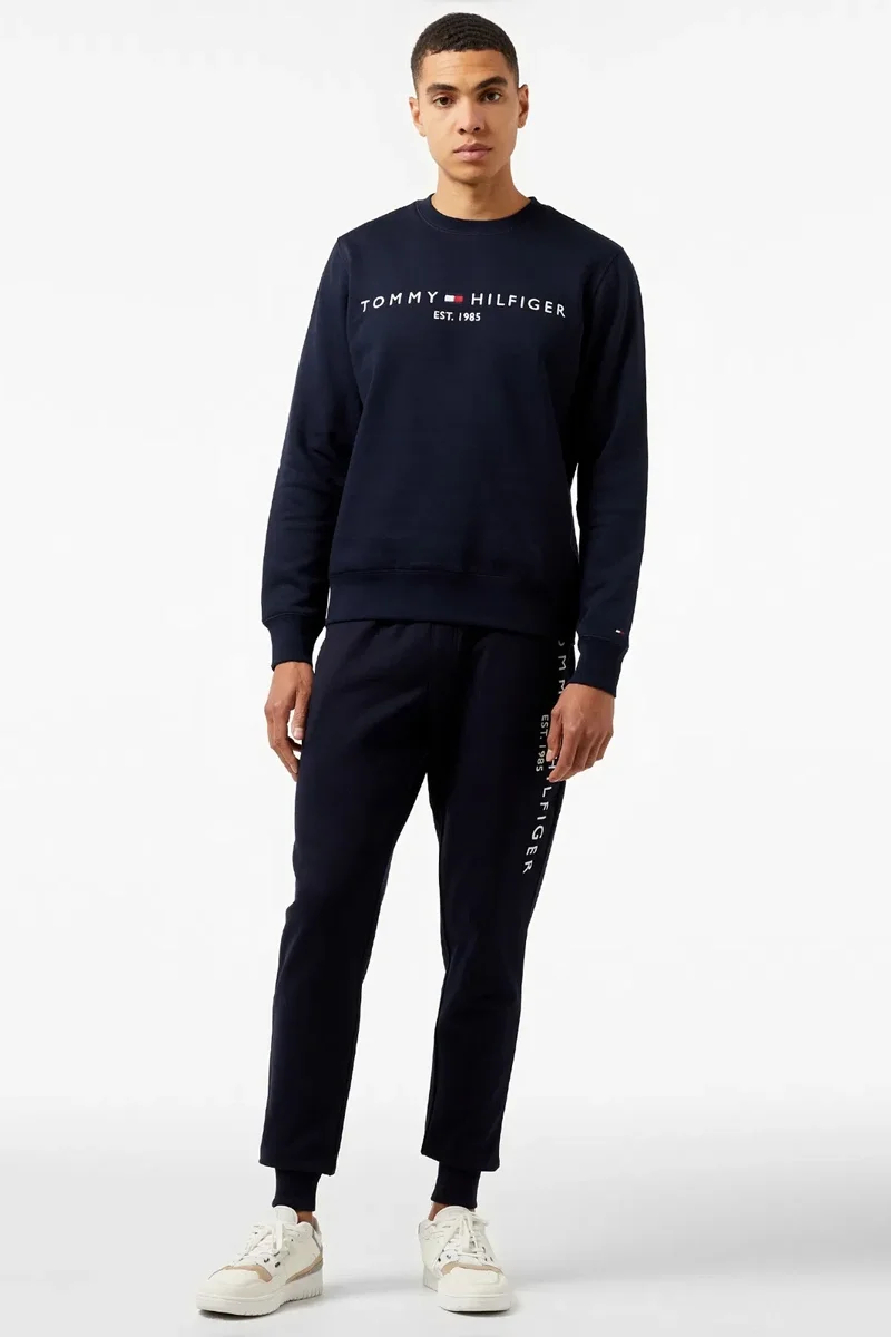Tommy Hilfiger BASIC BRANDED SWEATPANTS Erkek Mavi Eşofman Altı MW0MW08388DW5
