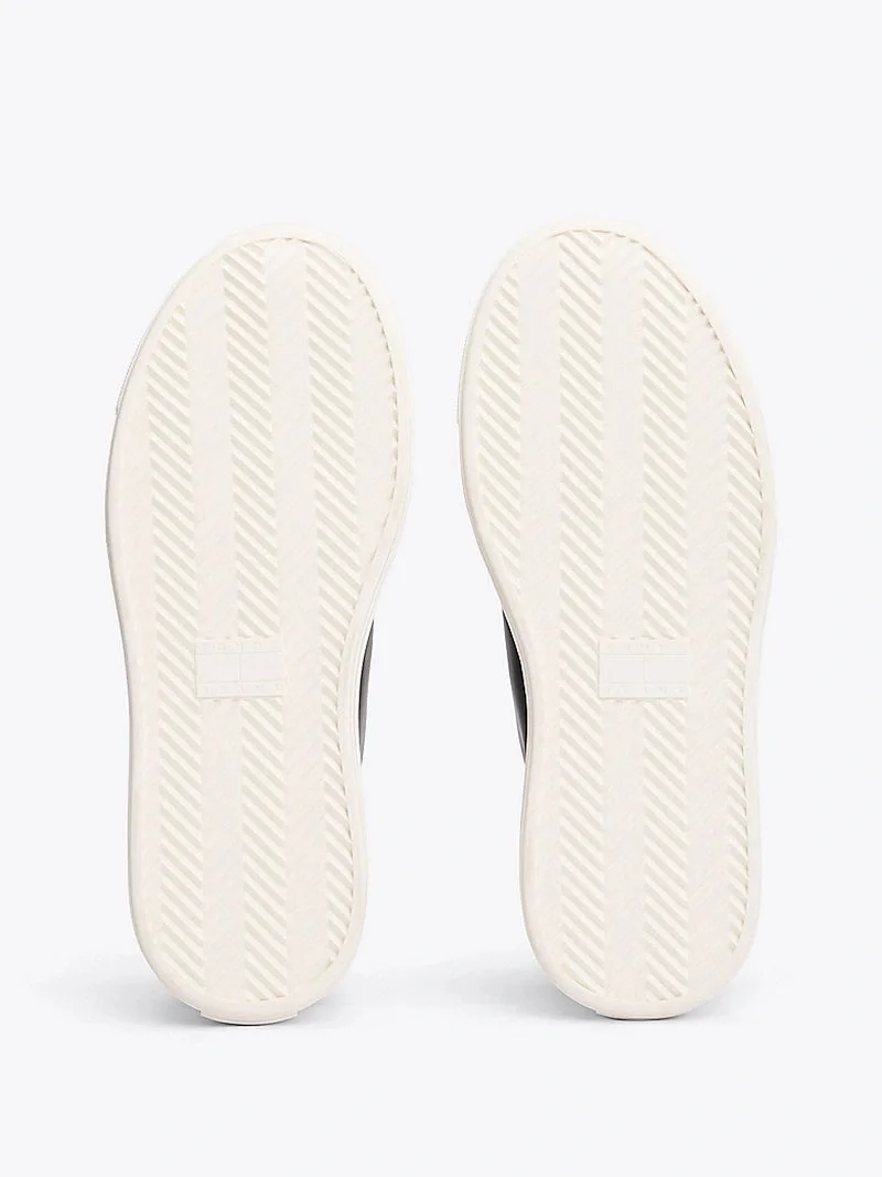 Tommy Hilfiger TJW FOXING VULC LC LEATHER Kadın Siyah Sneaker EN0EN02714BDS